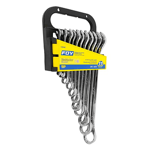 JUEGO DE LLAVES COMBINADAS ESTANDAR FOY 11 PIEZAS