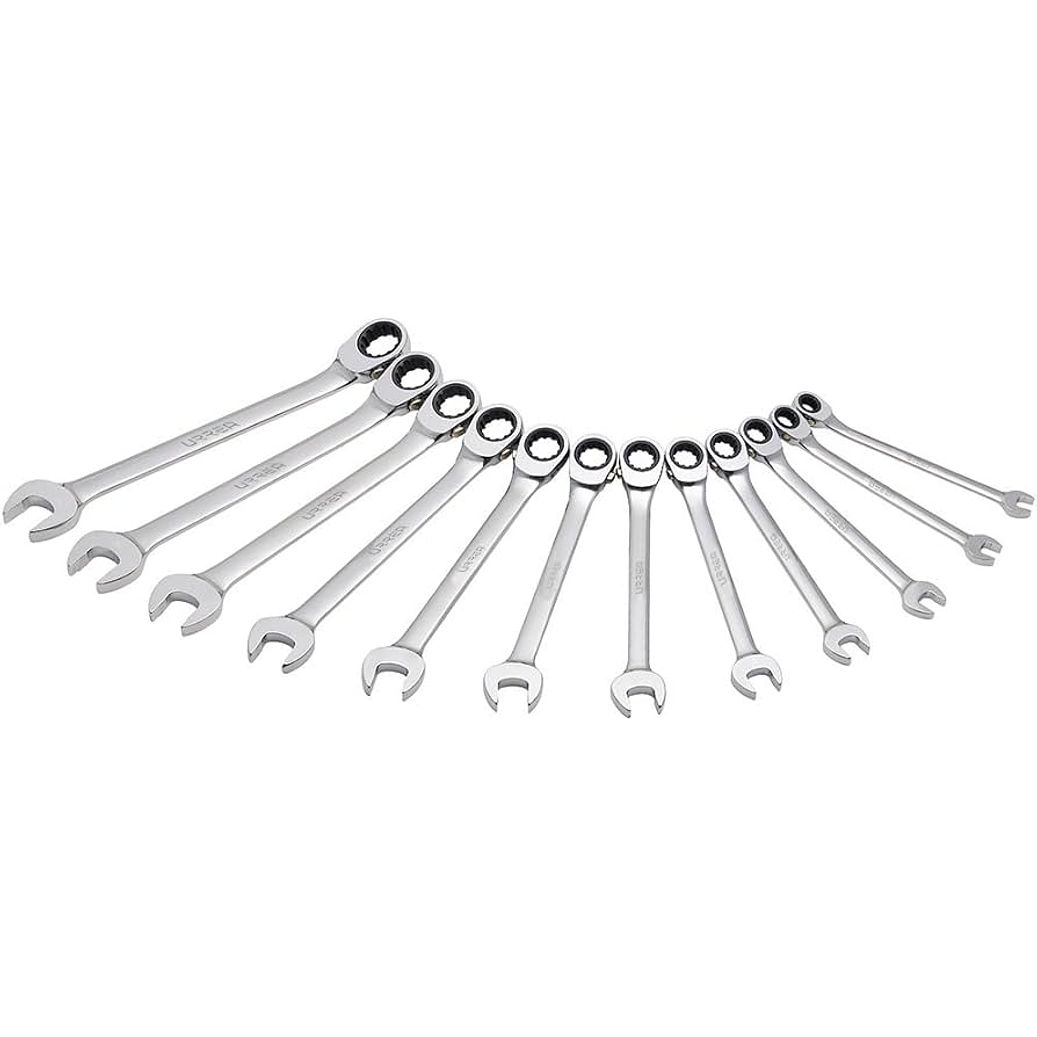 JUEGO DE LLAVES METRICAS CON MATRACA 12 PIEZAS 1