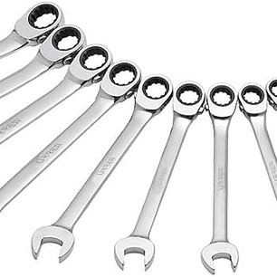 JUEGO DE LLAVES METRICAS CON MATRACA 12 PIEZAS