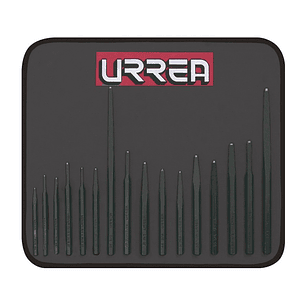 Juego de puntos, punzones, cinceles y botadores, 16 piezas