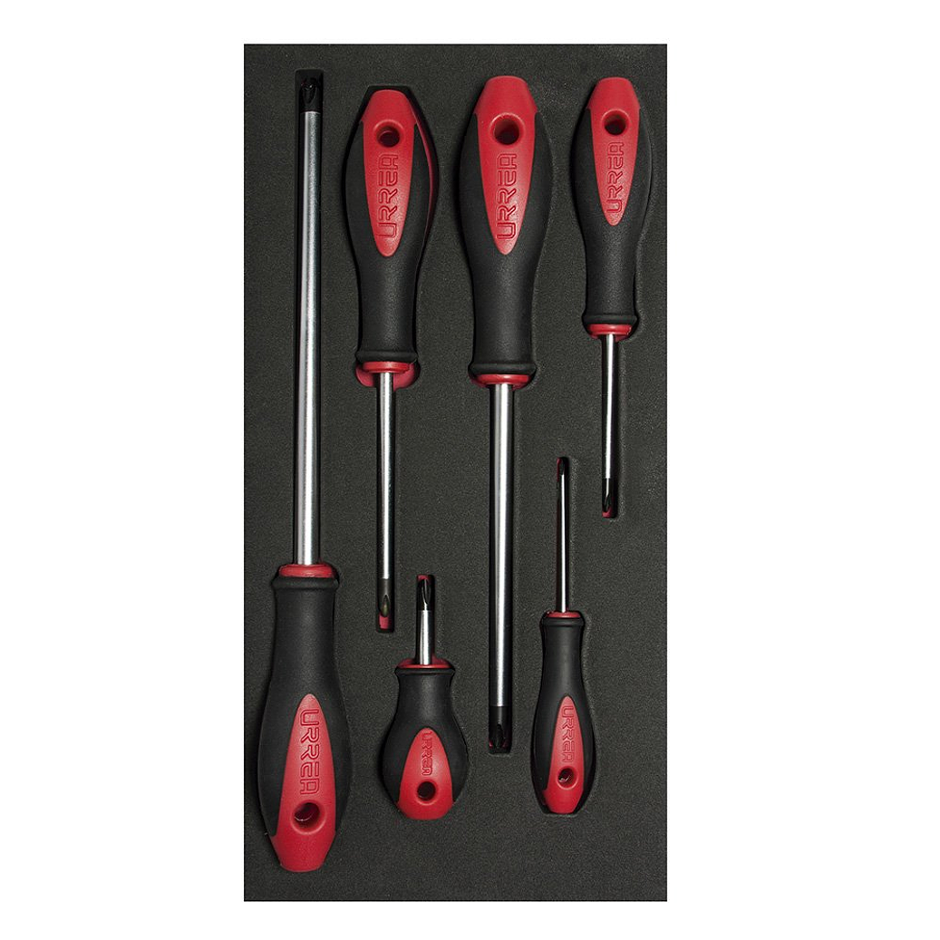 Juego de destornilladores mango bimaterial punta Phillips, 6 piezas 1
