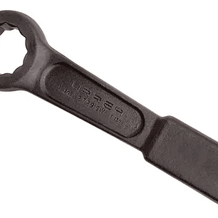 Llave de golpe plana fosfatizada en pulgadas, 12 puntas, 1 13/16