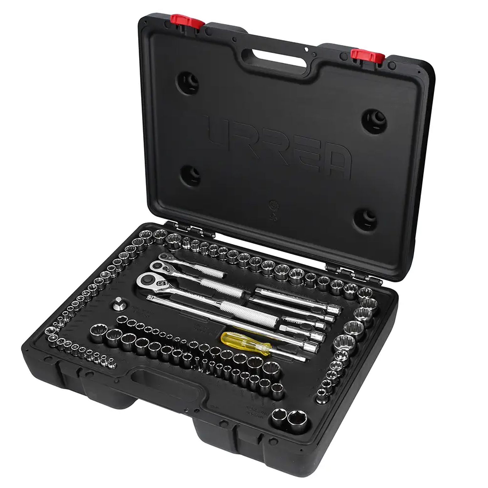 Juego de dados y accesorios cuadro de 1/4