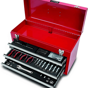 Juego combinado de herramienta en caja metálica, 178 piezas