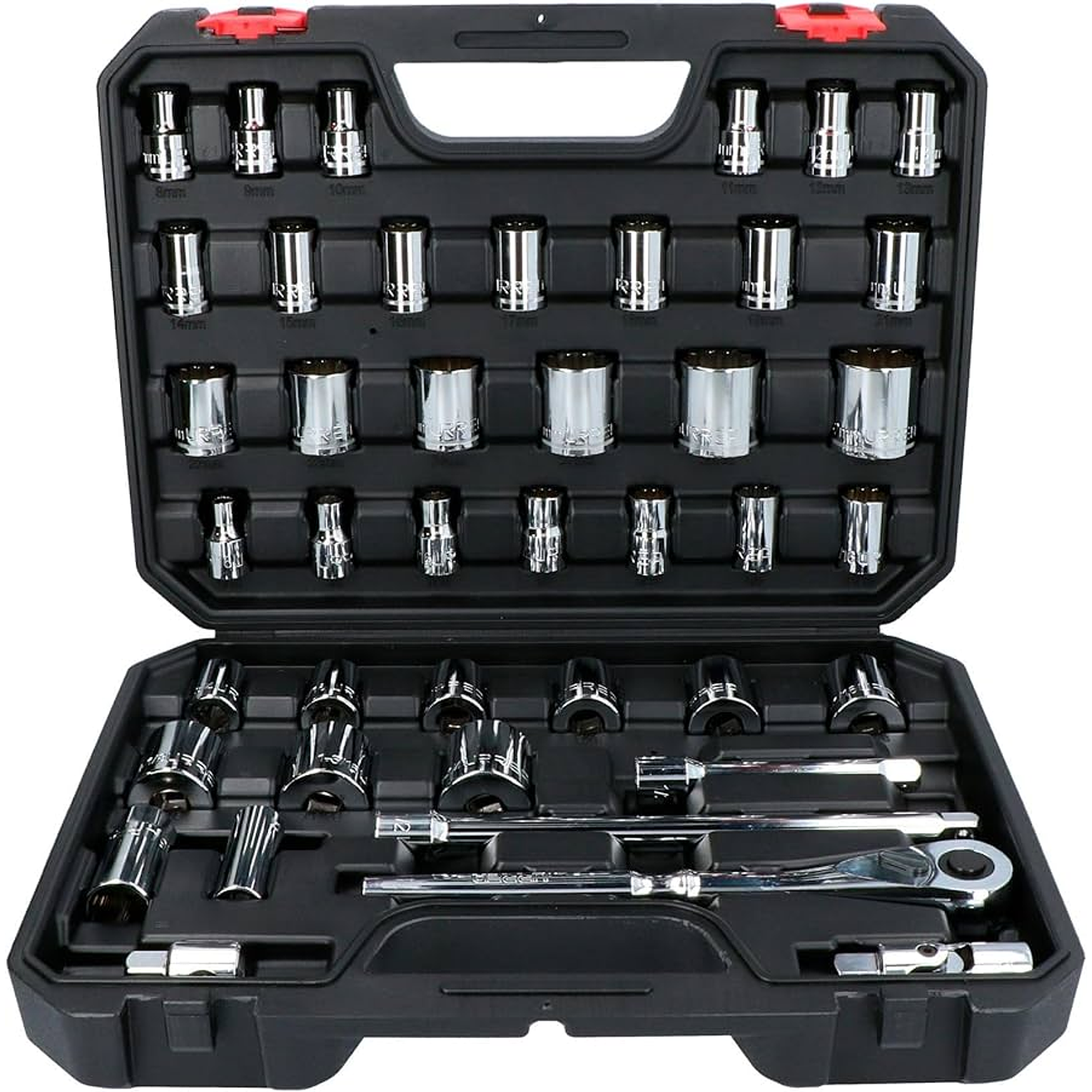 Juego de dados y accesorios cuadro de 1/2