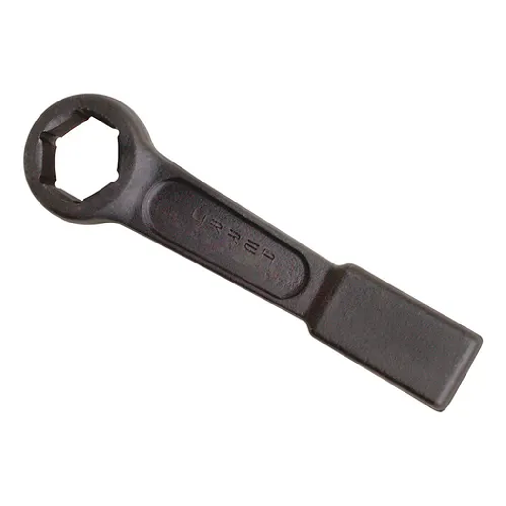 Llave de golpe plana fosfatizada en pulgadas, 6 puntas, 3 1/8