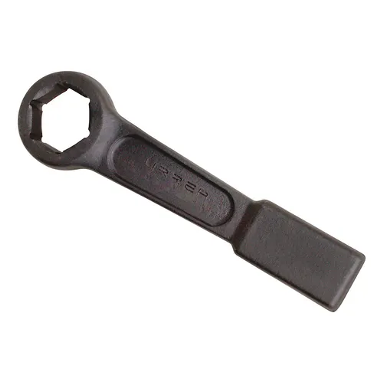 Llave de golpe plana fosfatizada en pulgadas, 6 puntas, 3 1/8