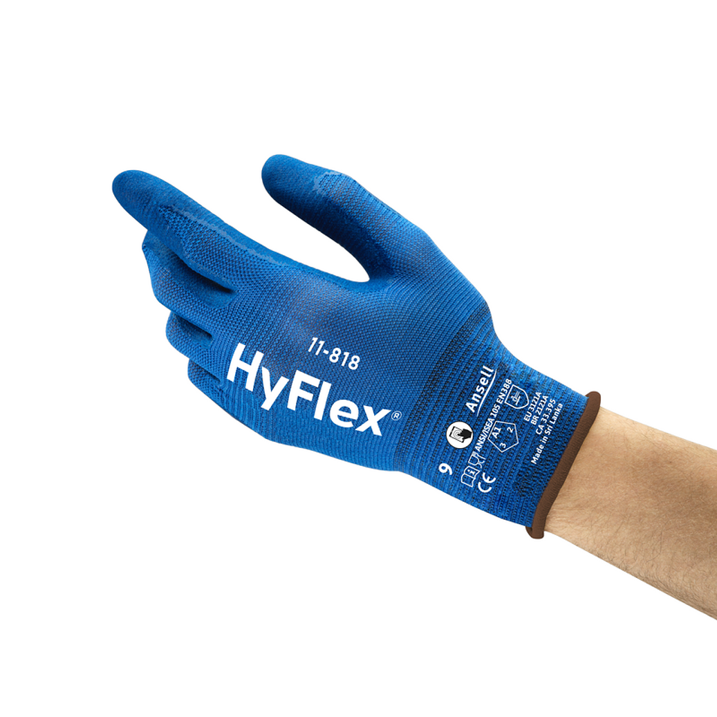 GUANTES MULTIUSO ULTRALIGEROS HYFLEX SIZE 8 1
