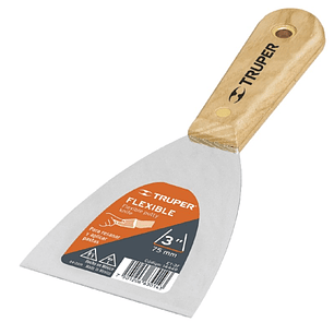 ESPATULA FLEXIBLE MANGO DE MADERA 3'