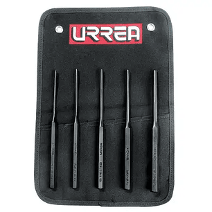 Juego de punzones botadores rectos largos, 5 piezas