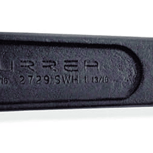 Llave de golpe plana fosfatizada en pulgadas, 6 puntas, 3/4