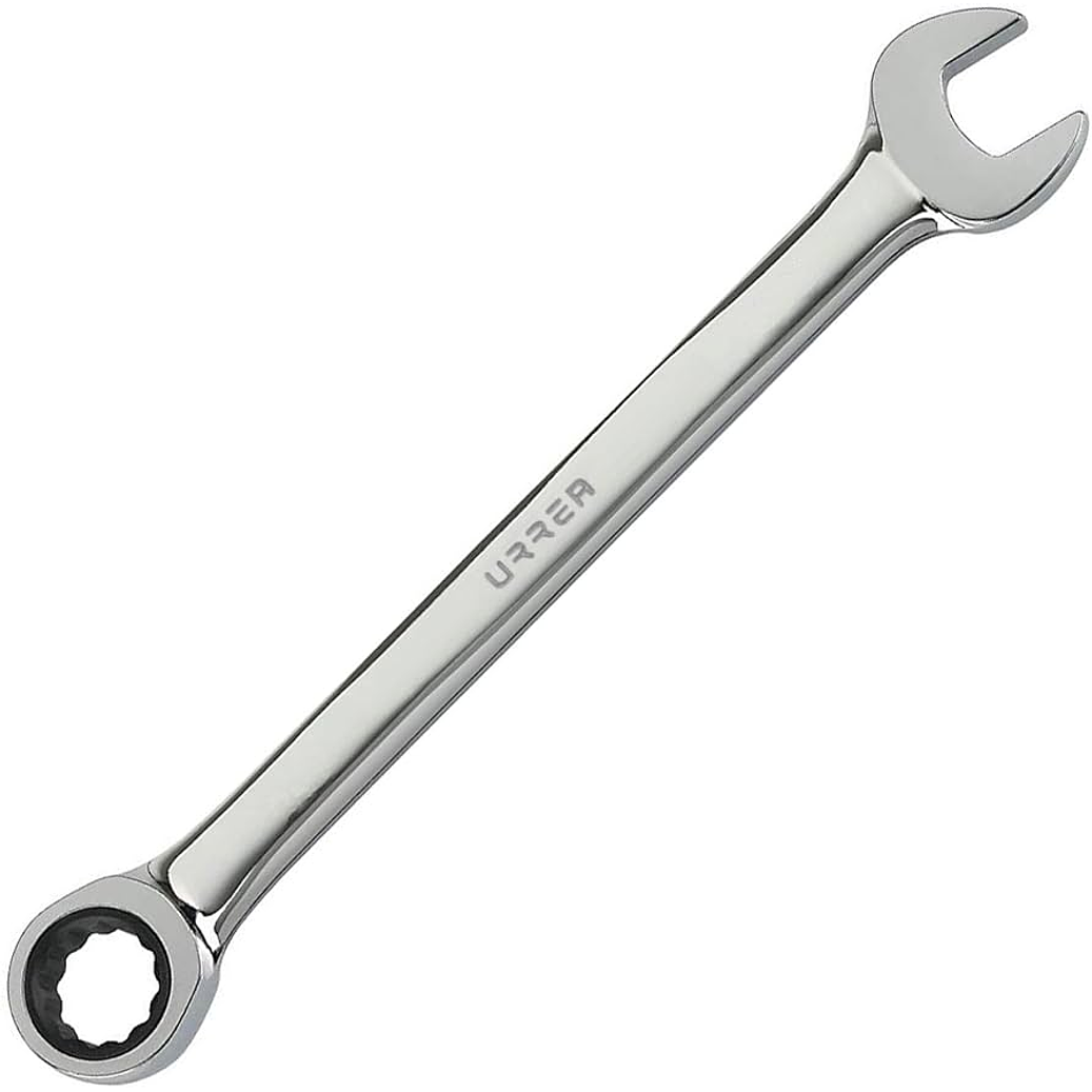 Llave combinada pulido espejo de matraca métrica, 12 puntas, 6 mm 1