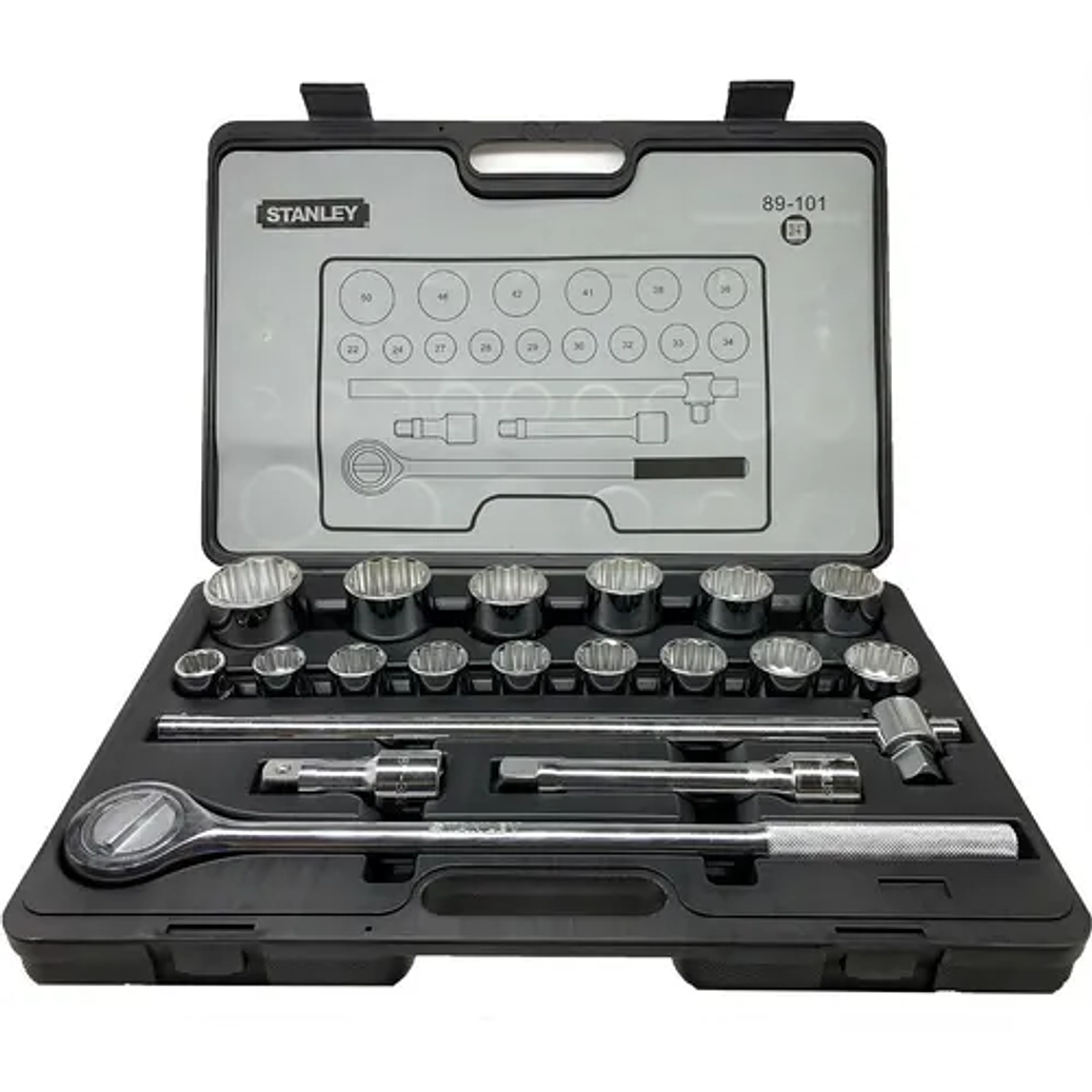 JUEGO DE DADOS IMPACTO  ENTRADA 1/2 19 PIEZAS 1