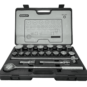 JUEGO DE DADOS IMPACTO  ENTRADA 1/2 19 PIEZAS