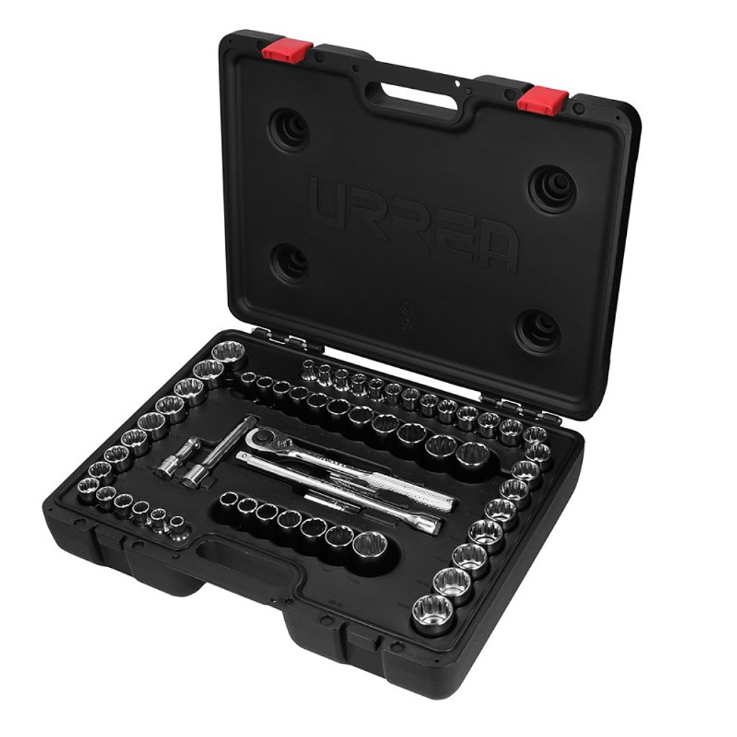 Juego de dados y accesorios cuadro de 1/2