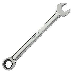 Llave combinada pulido espejo de matraca métrica, 12 puntas, 7 mm