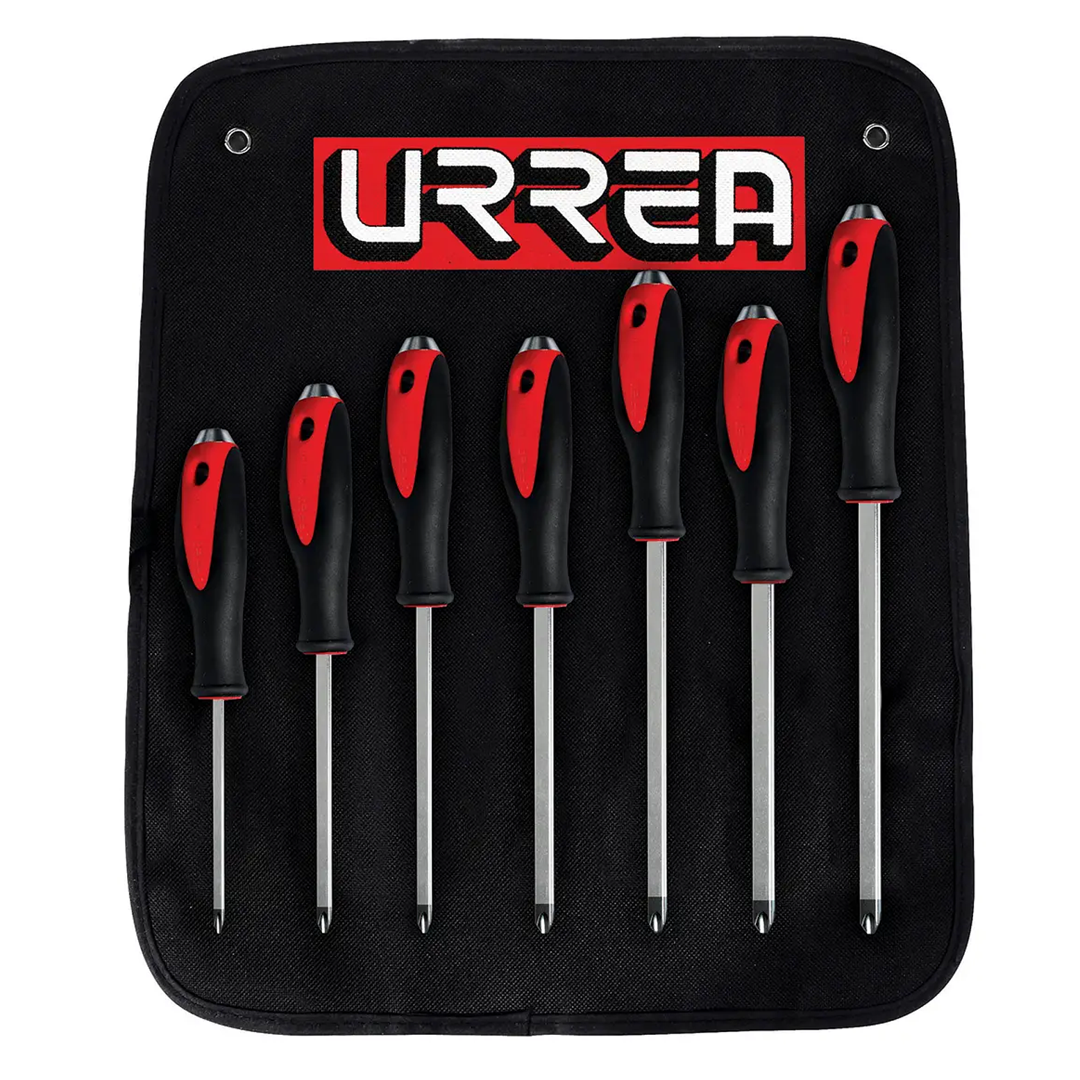 Juego de destornilladores con mango bimaterial de golpe, punta Phillips, 7 piezas 1