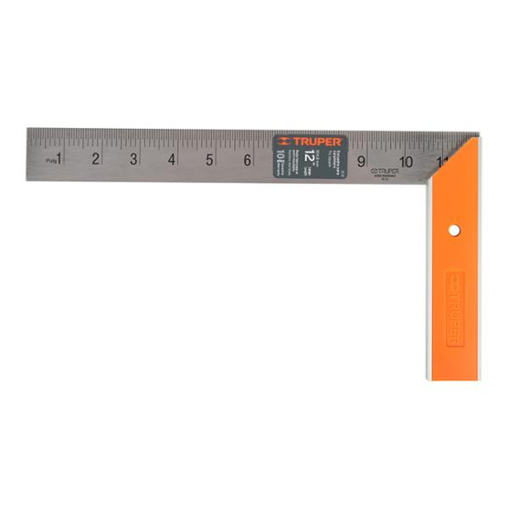 ESCUADRA PARA CARPINTERO MANGO PLASTICO DE 12