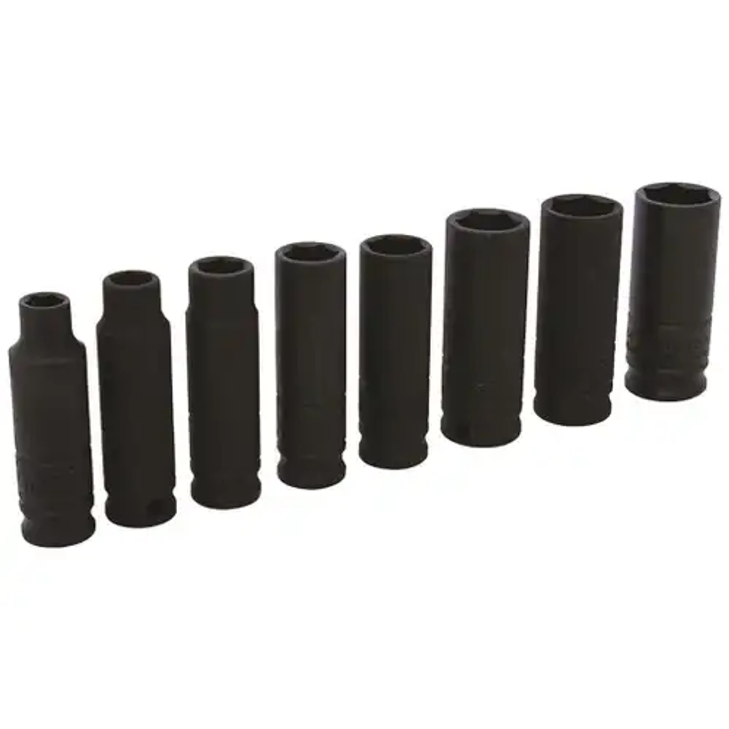 JUEGO DE DADOS IMPACTO MAGNETICOS 6 PUNTAS 3/8 1/4 9/16 1