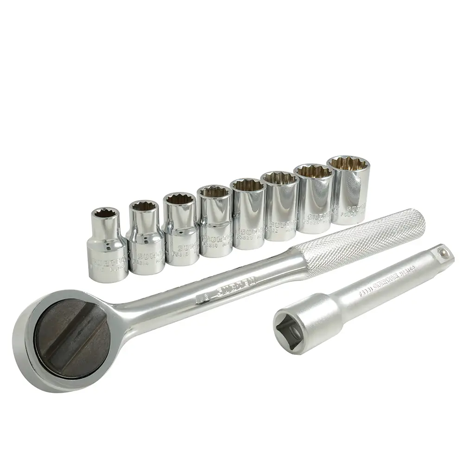 Juego de dados y accesorios cuadro de 1/2