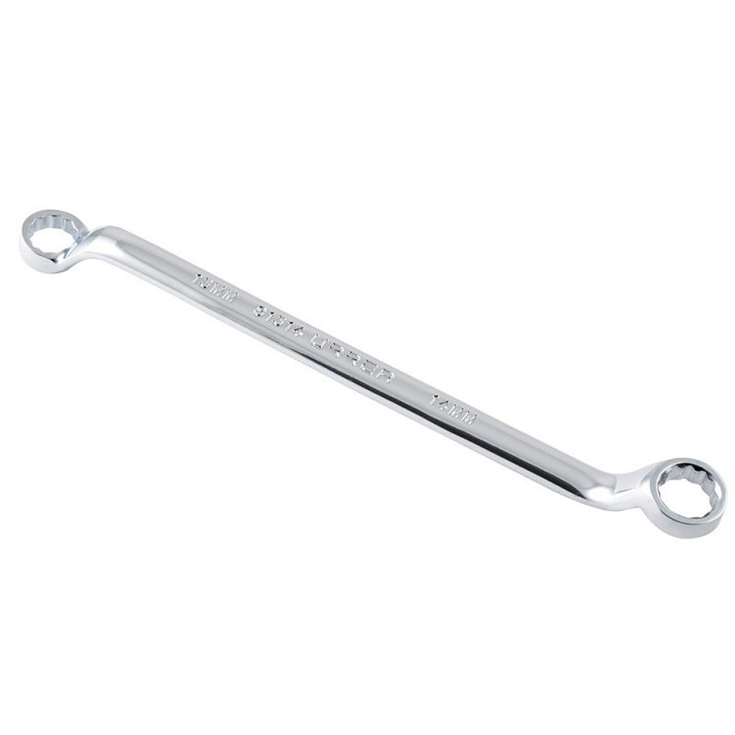 Llave de estrías pulido espejo de 45° métrica, 12 puntas, 13 x 14 mm 1