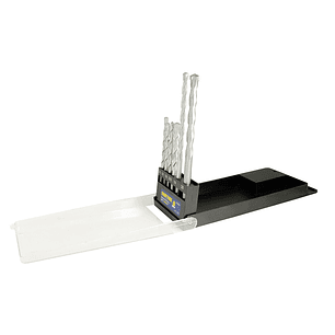 Juego de brocas para concreto de acero al carbono zanco recto, 6 piezas