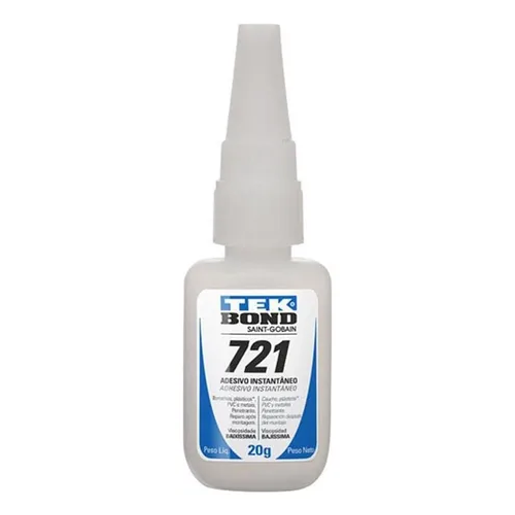 ADHESIVO INSTANTANEO 721 TEKBOND 721 20G TUBO APLICADOR 1