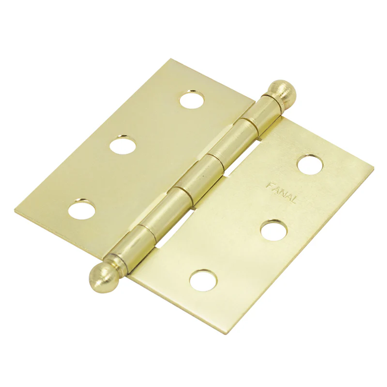 BISAGRA CUAD. PERNO REMACHADO LATON 3