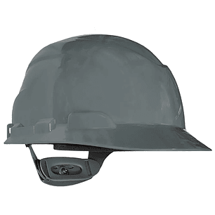 CASCO CON SUSPENSION PLASTICA 4 PUNTOS AJUSTE RAPIDO COLOR GRIS