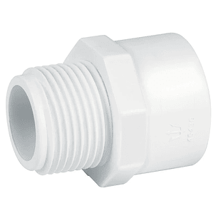 CONECTOR PVC MACHO DE 1