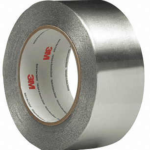 CINTA DE METAL LAMINA ALUMINIO C/GOMA 3M 2