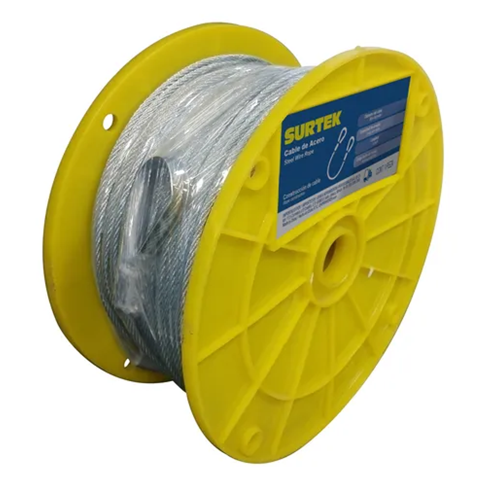 Cable de acero con guardacabo 3/16