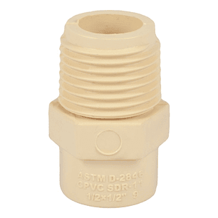 ADAPTADOR MACHO DE 1/2 CPVC
