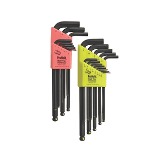 BONDHUS 20499 DOBLE PACK DE JUEGOS DE LLAVES HEXAGONALES CON SUJETA TORNILLOS PRO HOLD 22 PIEZAS