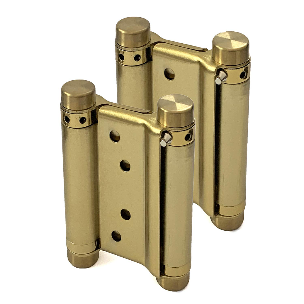 BISAGRA DOBLE ACCION DORADA 1