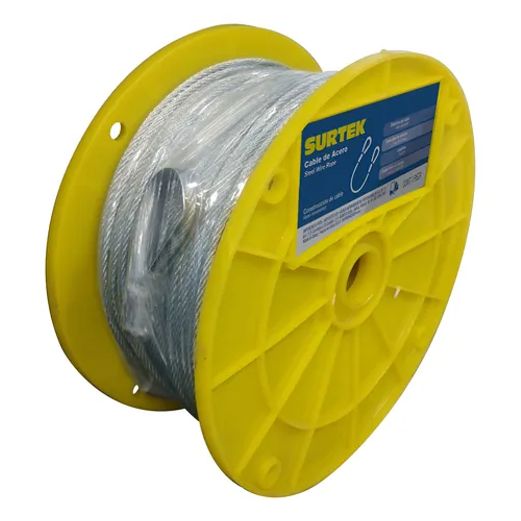 Cable de acero con guardacabo 5/16