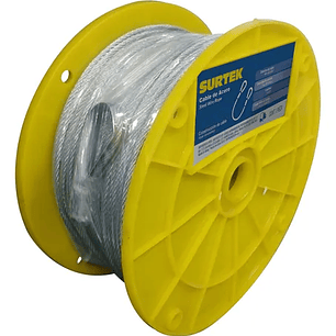 Cable de acero con guardacabo 5/16