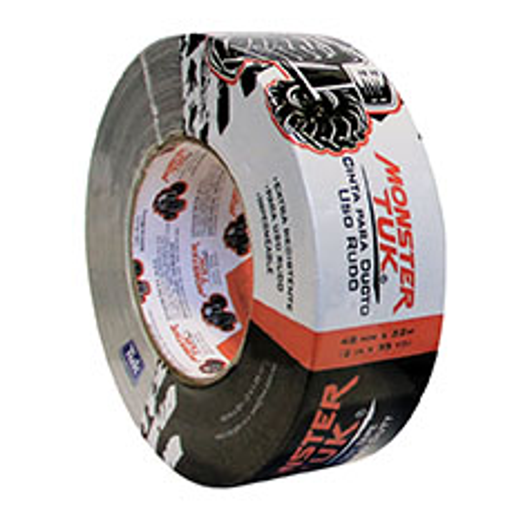 CINTA PARA DUCTO MONSTER TUK DE USO RUDO, ROLLO 48 MM X 32 M NEGRO, 1