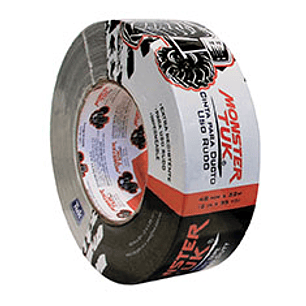 CINTA PARA DUCTO MONSTER TUK DE USO RUDO, ROLLO 48 MM X 32 M NEGRO,
