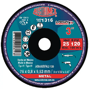 DISCO ABRASIVO CORTE 3