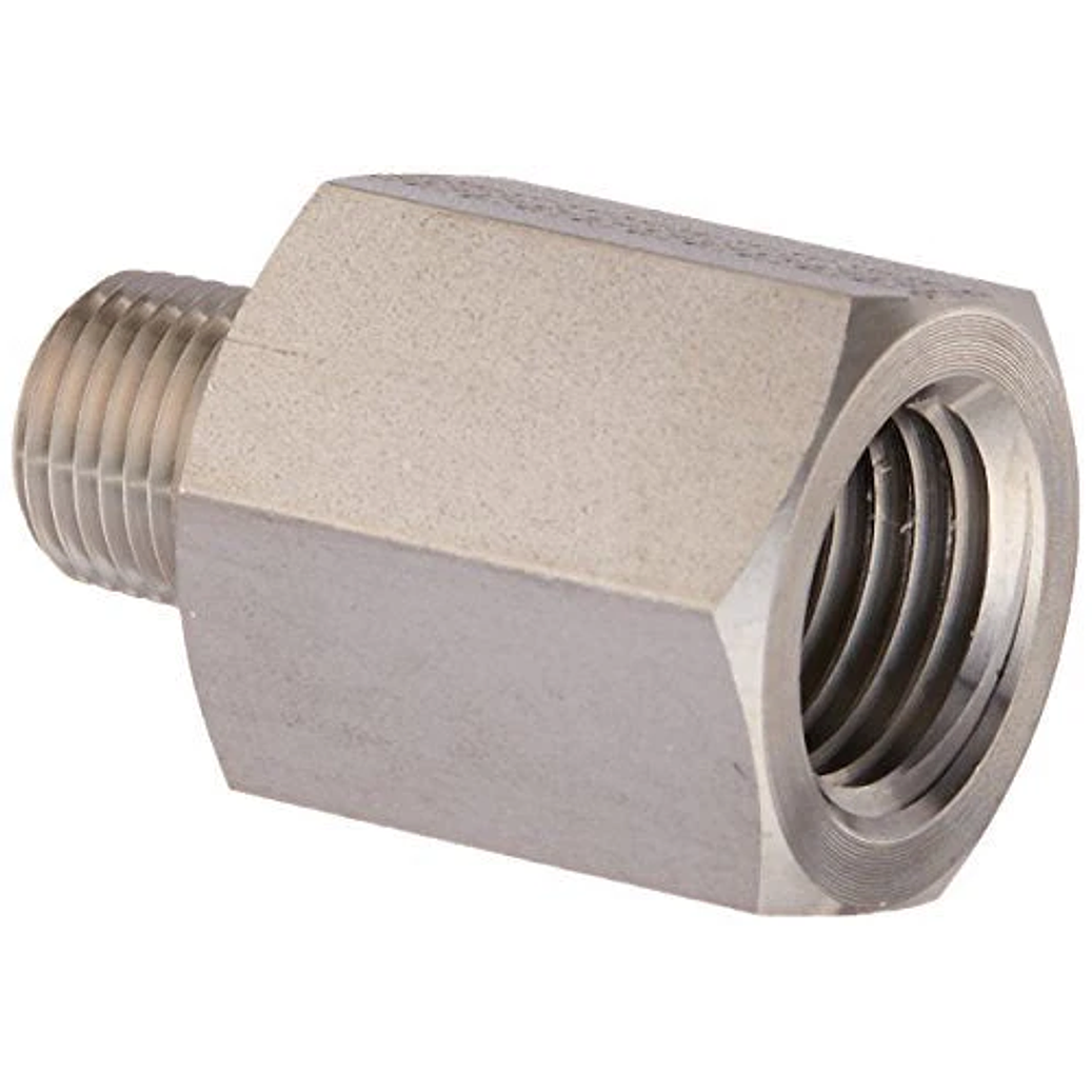 ADAPTADOR 1/8 NPT HEMBRA A 1/4 ROSCA RECTA 1