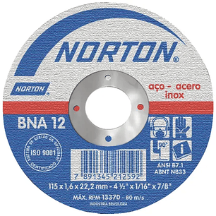 DISCO ABRASIVO CORTE 4 1/2 X 1/8 X 7/8 (DC4518W)