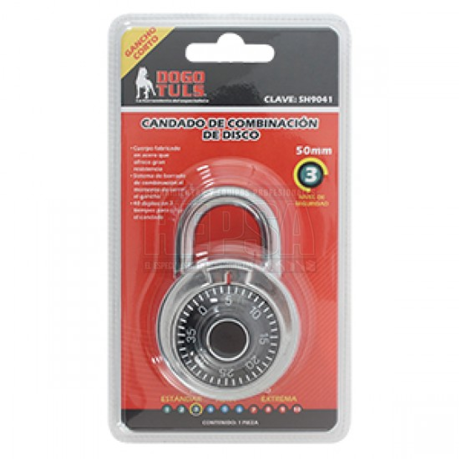CANDADO DE COMBINACION 50MM DE DISCO 1