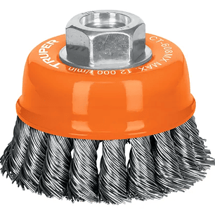 CARDA COPAALAMBRE TRENZADO GRUESO 3'M14'MM ESMERIL 17530