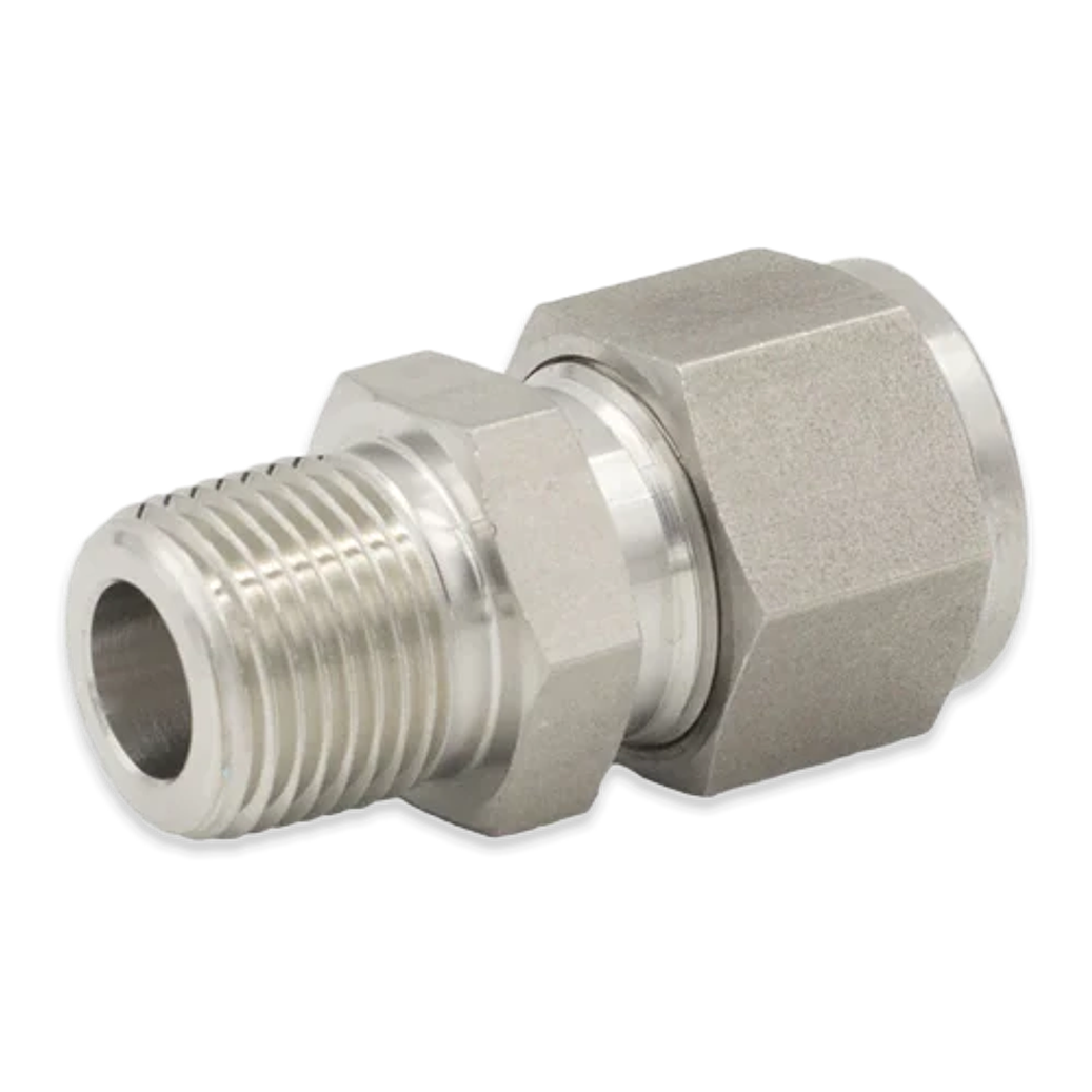ADAPTADOR RECTO DE 12 MM TUBING A 1/2 NPT 1