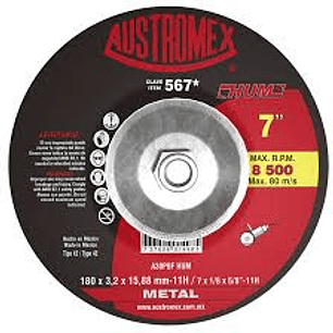 DISCO ABRASIVO DE 180 X 3.2 X 15.88MM  11H CON ADAPTADOR, PARA CORTE DE METAL