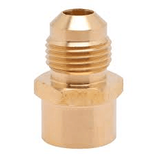 ADAPTADOR DE BRONCE HEMBRA 1/8 NPT A 1/4 FLER MACHO