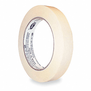 CINTA DE  MASKING TAPE ALTA TEMPERATURA 18MM X 50M COLOR CREMA