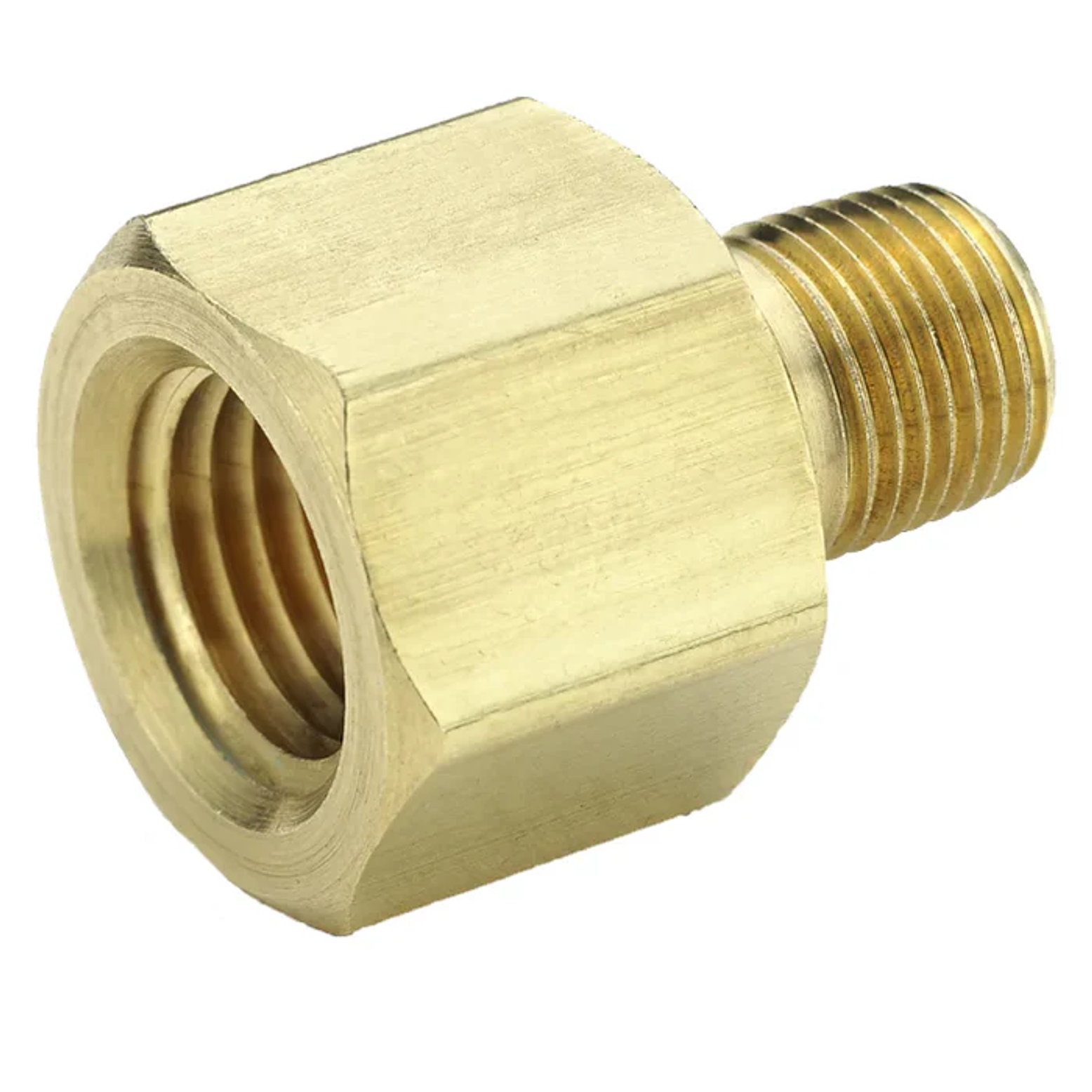 ADAPTADOR DE BRONCE HEMBRA 1/8 NPT A 1/8 FLER MACHO 1