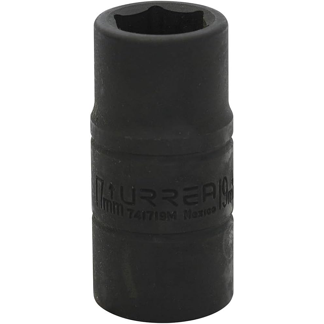 Dado de impacto corto doble boca métrico cuadro de 1/2